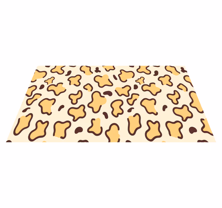 Giraffe spots animal print vinyl rug - TenStickers