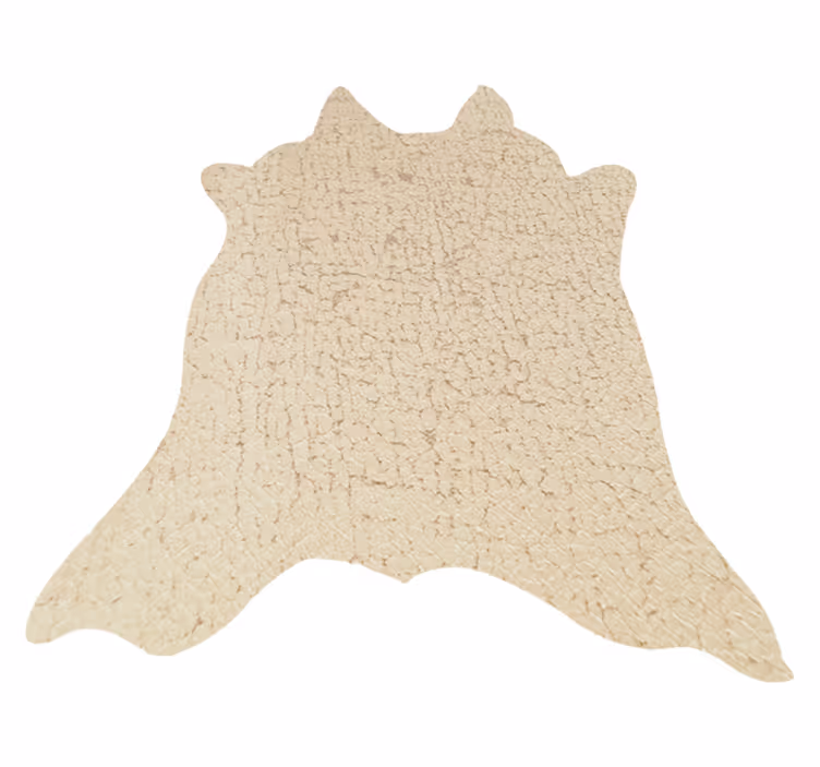 Beige cow animal print vinyl rug - TenStickers