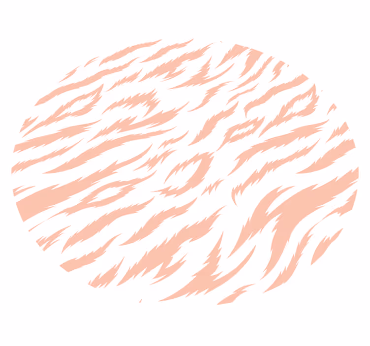 Pink animal print animal print vinyl rug - TenStickers