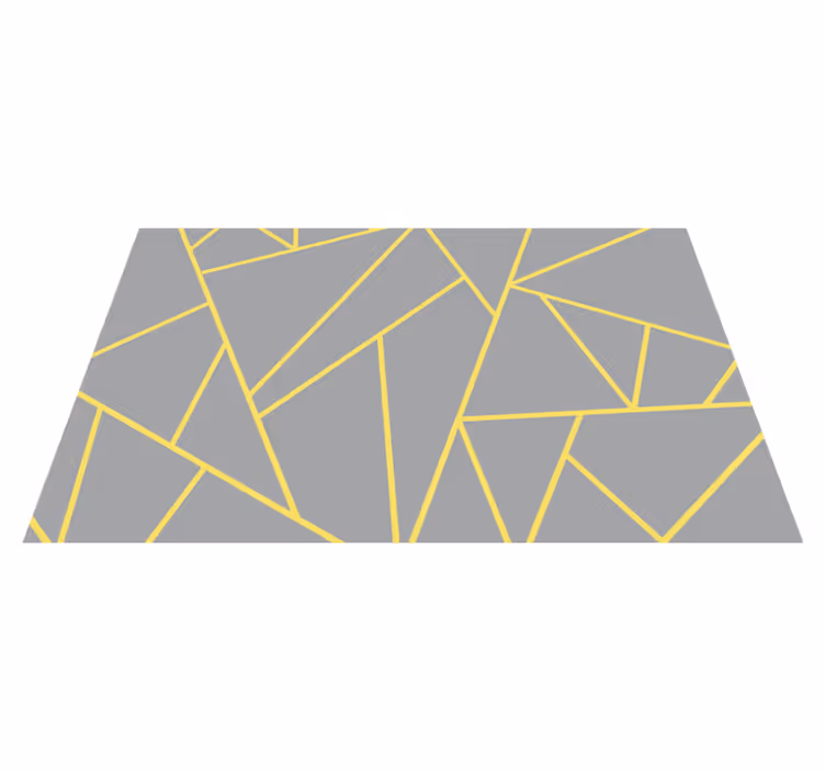 Pantone triangles two geometric rugs - TenStickers