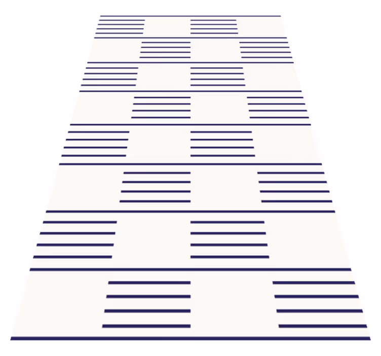 Nordic style white and blue navy nordic rug - TenStickers