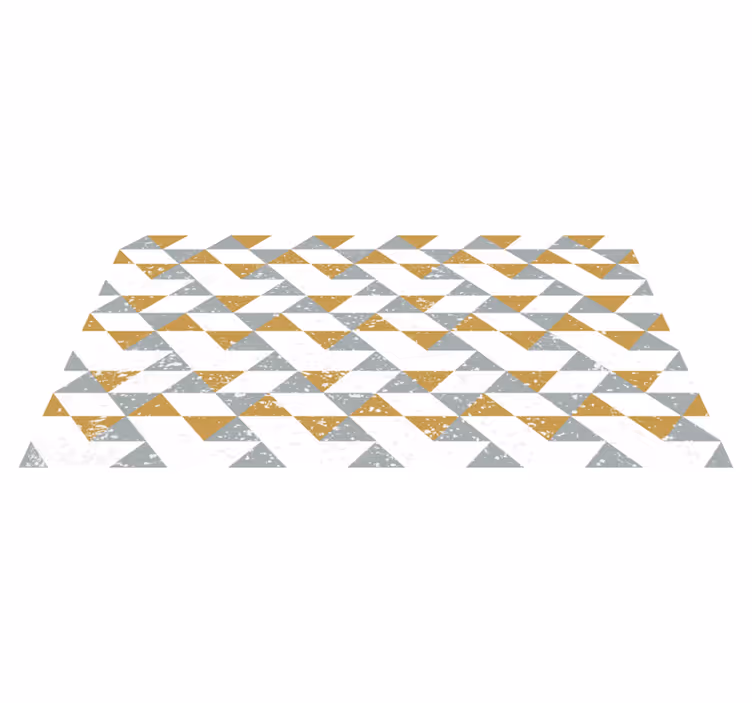 Kitchen geometrical grunge kitchen floor tiles - TenStickers