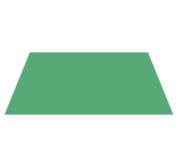 Monocolour design green vinyl rug - TenStickers