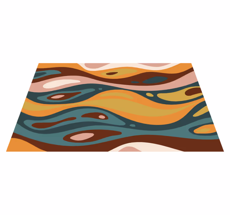 70s pop spirit vintage rug - TenStickers