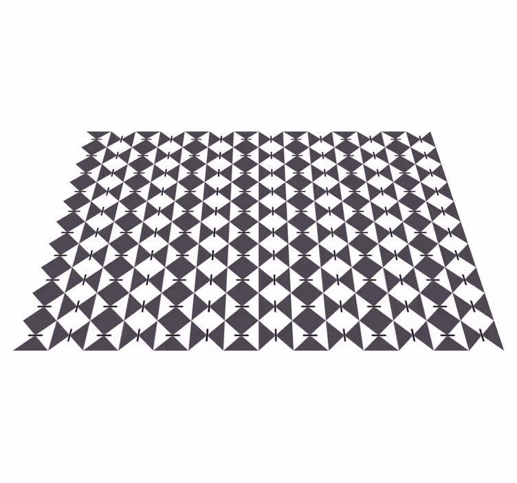 Modern Diamond Pattern geometric vinyl rug - TenStickers