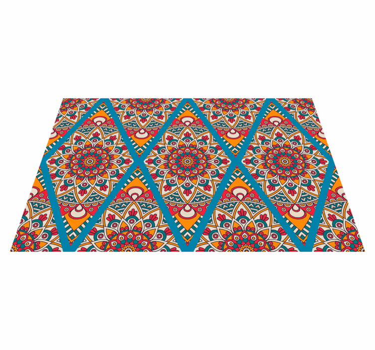 ornamental coloured vintage pattern vintage rug - TenStickers