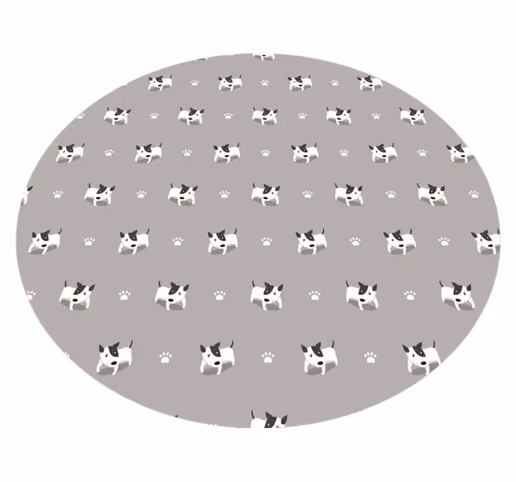 Cute puppy pattern animal vinyl rug - TenStickers