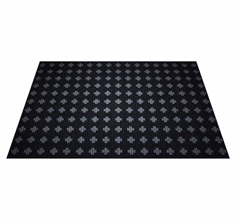 Intersecting Cross Arrangement minimal vinyl rug - TenStickers