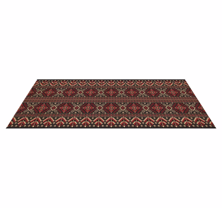 Zareen traditional ethnic vinyl rug - TenStickers