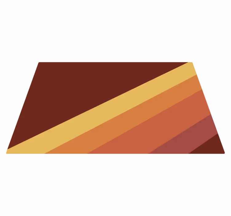 Vibrant Striped Motif minimal vinyl rug - TenStickers