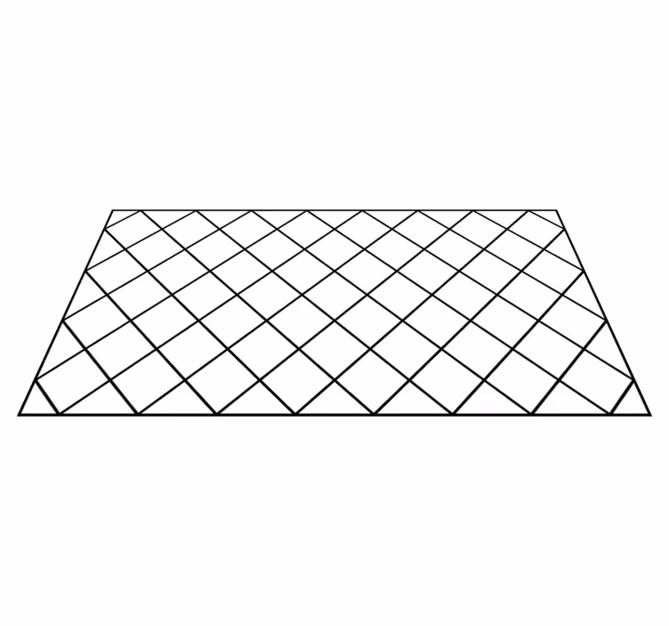Black and white squares nordic vinyl rug - TenStickers