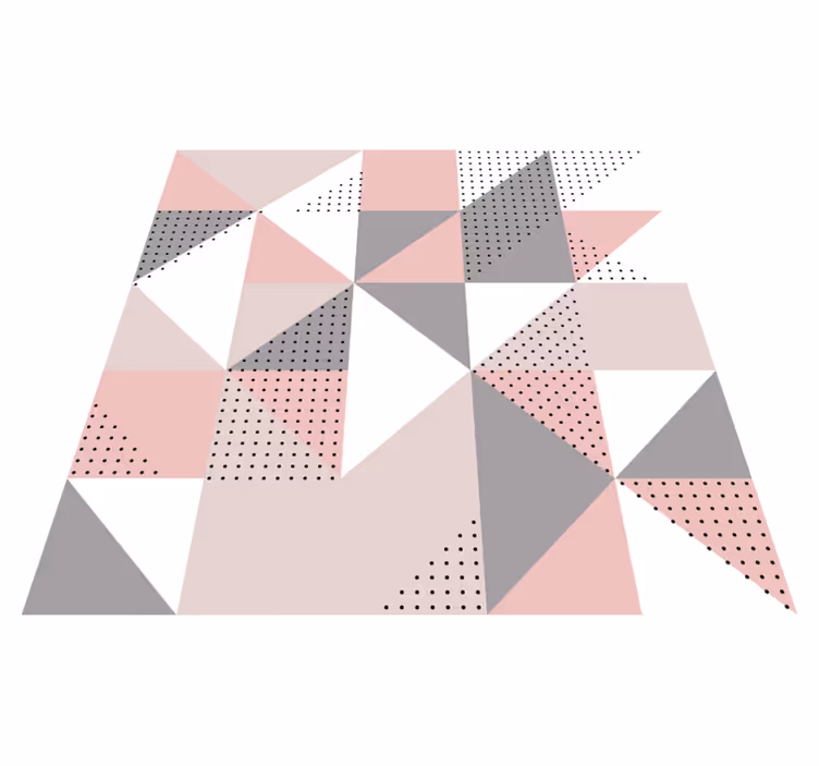 Pastel nordic triangles nordic vinyl rug - TenStickers