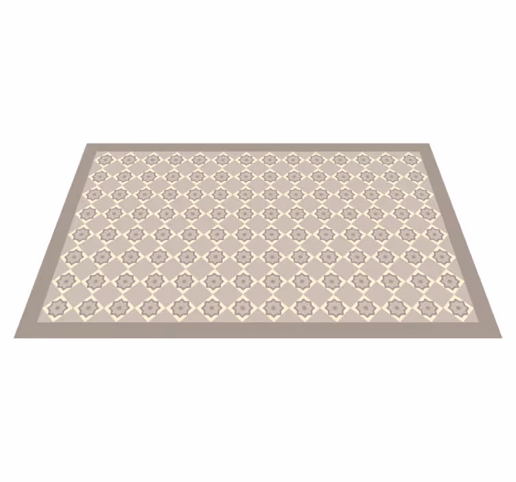 Cement beige tiles  tile carpet - TenStickers