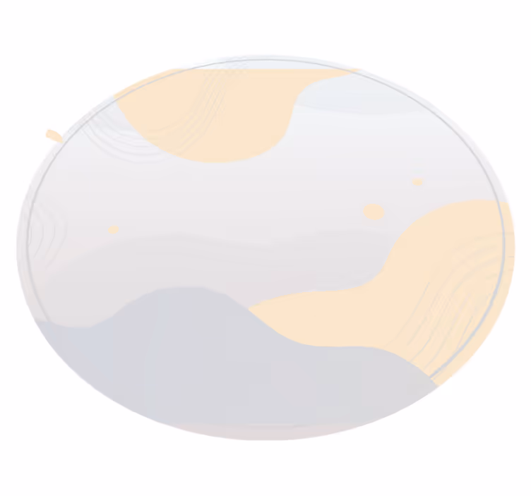 Gentle Wave Motifs minimal vinyl rug - TenStickers