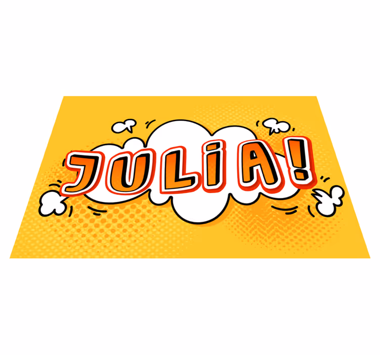 Superhero comics book effect personalized mat - TenStickers