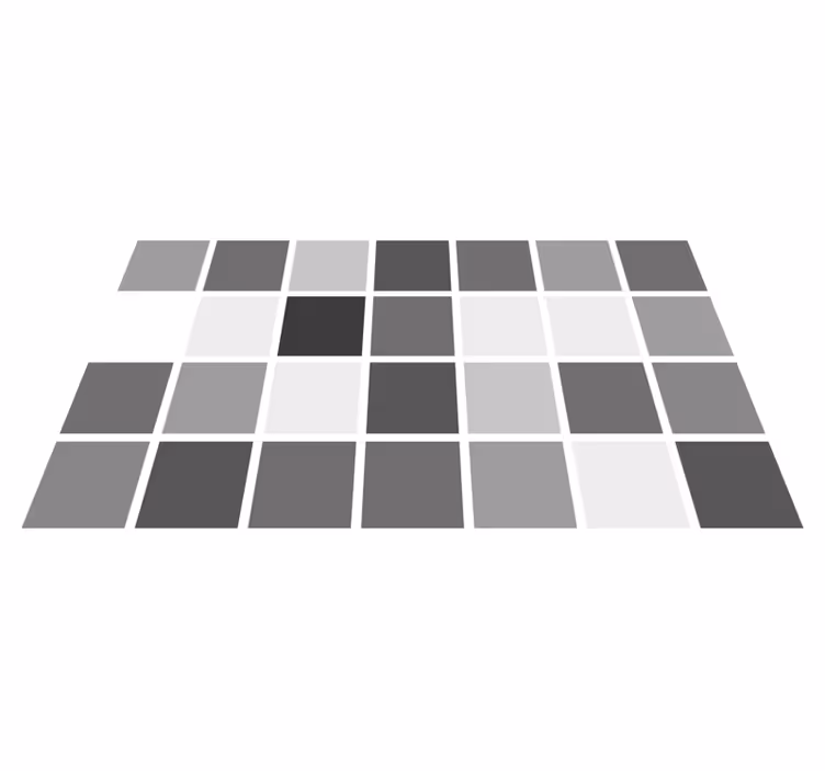 Gray tones tiles tile carpet - TenStickers