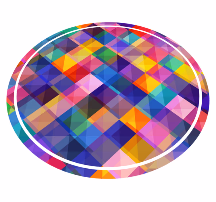 Colorful mosaic tiles kitchen floor tiles - TenStickers