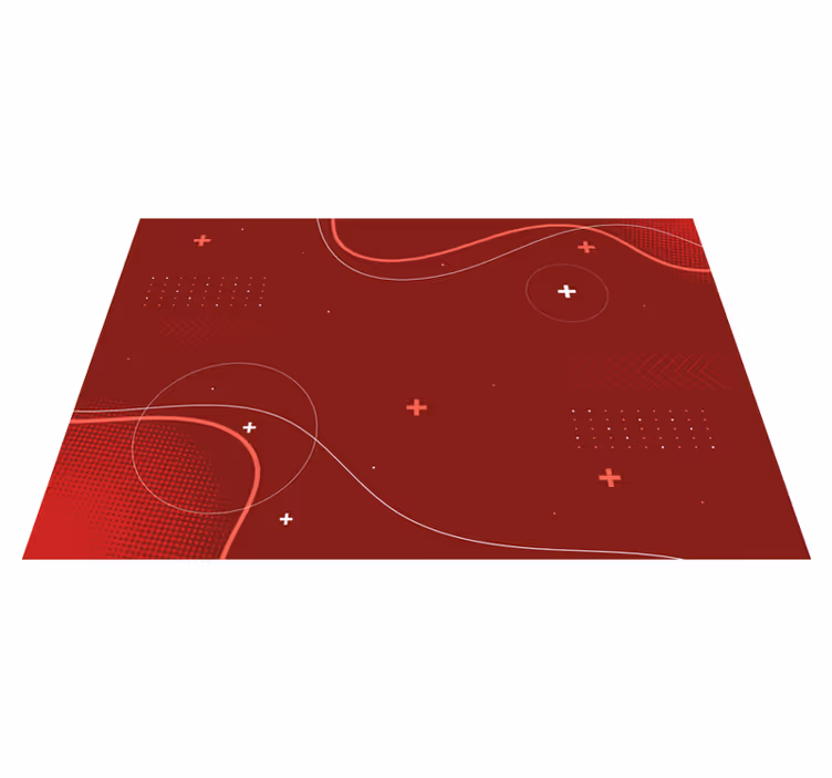 Dynamic Abstract Patterns modern vinyl rug - TenStickers