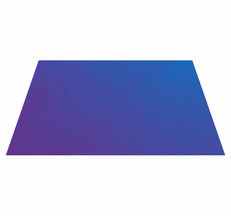 Gradient Blue Pattern modern vinyl rug - TenStickers