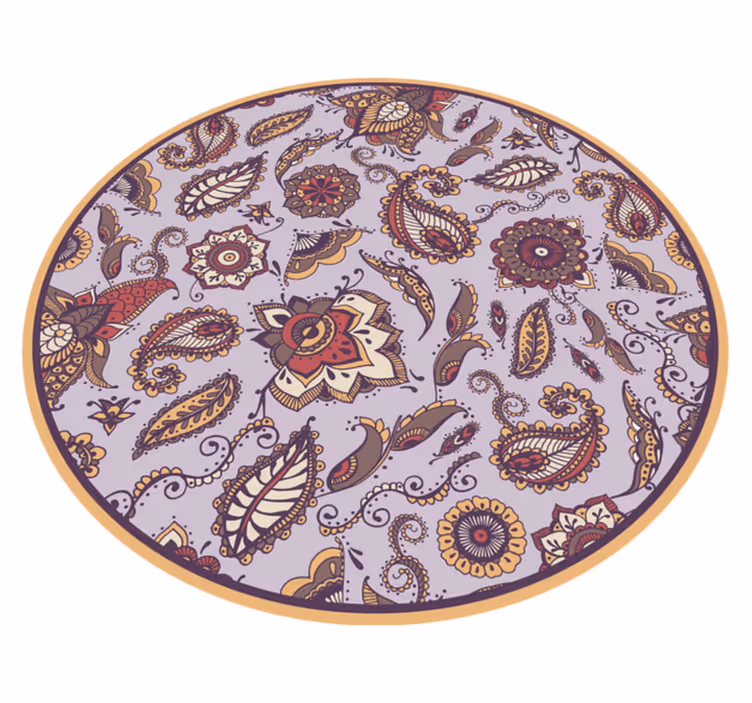 Oriental boho bandana pattern floor rug - TenStickers
