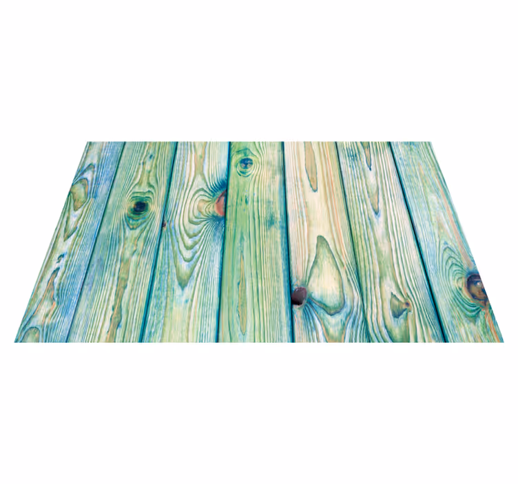 Green Board Appearance wood effect vinyl rug - TenStickers