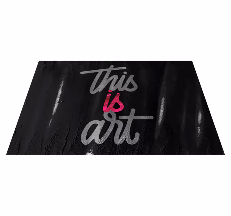 Custom rug that is a masterpiece - TenStickers