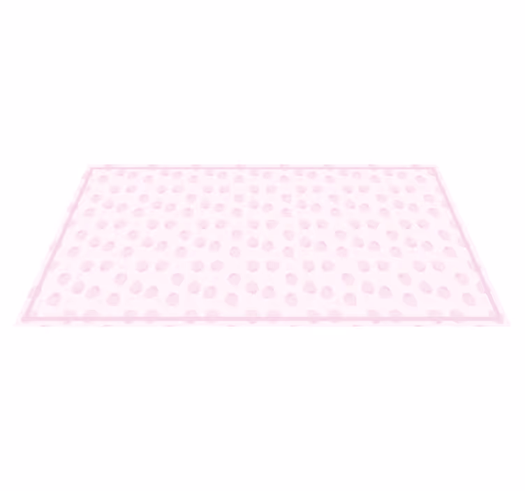 Pink Strawberry Pattern kitchen vinyl rug - TenStickers
