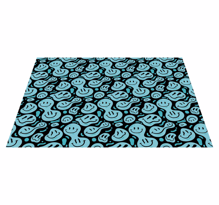Mood Smiley Characters kids vinyl rug - TenStickers