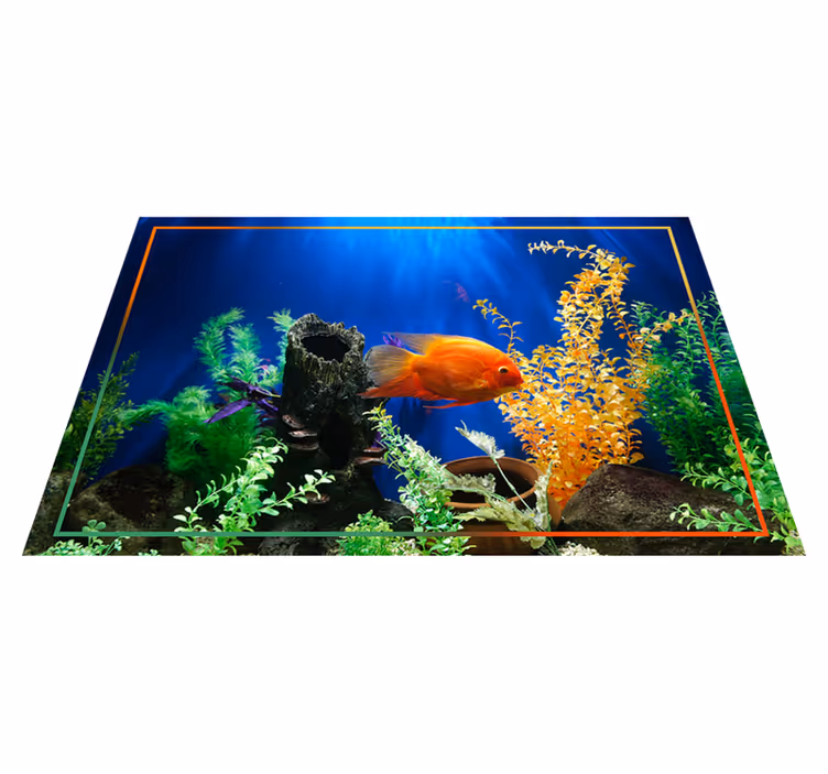 Underwater Vibrance nature vinyl rug - TenStickers