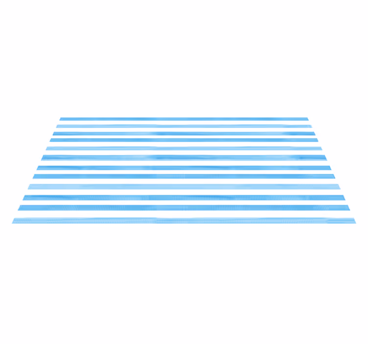 Blue Motif striped vinyl rug - TenStickers