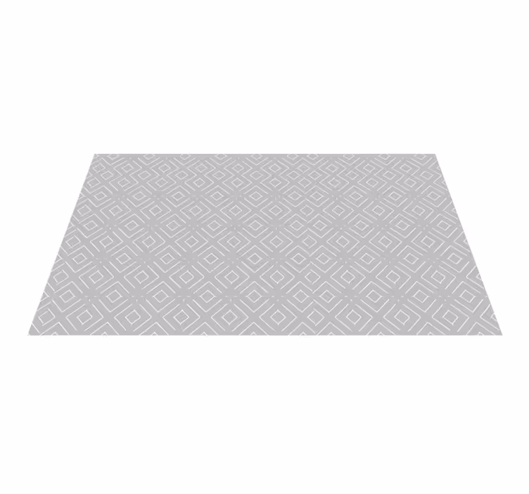 Light gray with white lines nordic vinyl rug - TenStickers