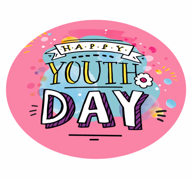 Happy youth day custom rug - TenStickers