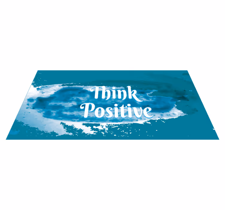 Embrace Optimism custom rug - TenStickers