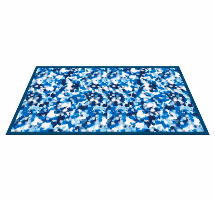 Blue Splash Design kids vinyl rug - TenStickers