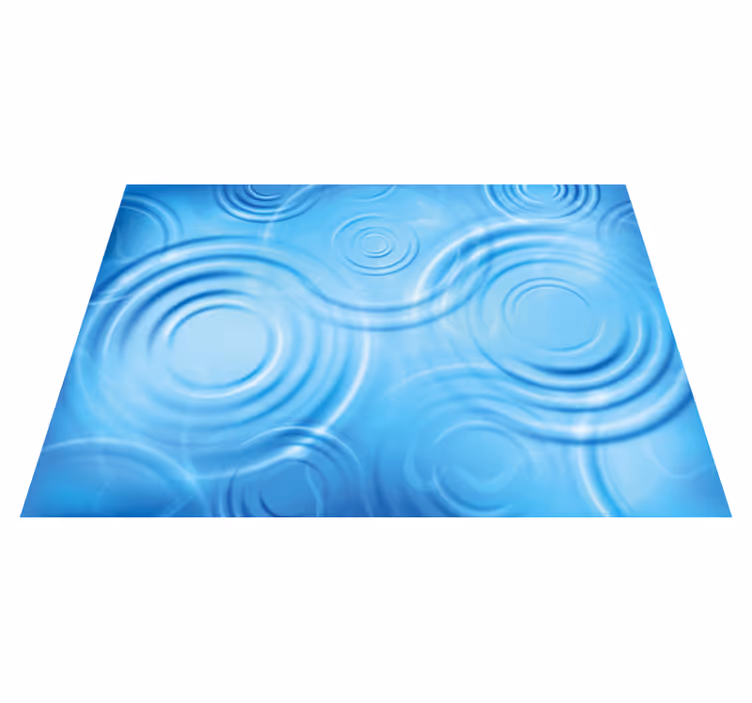 Water Ripples Effect textured vinyl rug - TenStickers