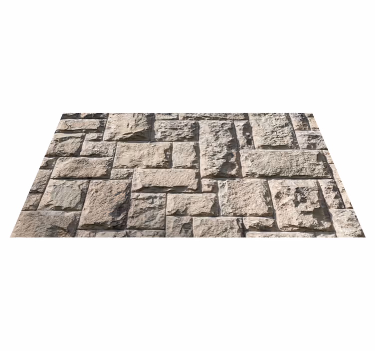 Gray surface stone effect vinyl rug - TenStickers