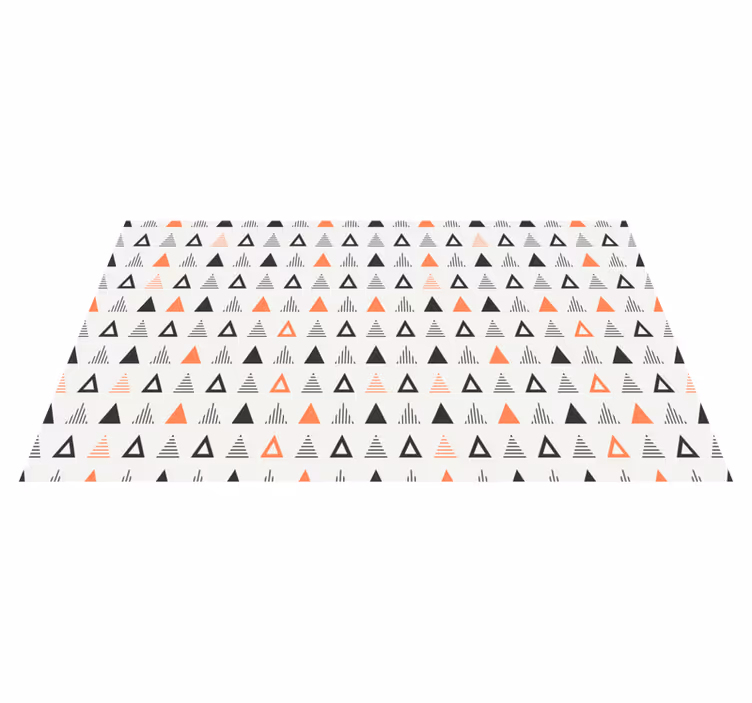 Small triangles pattern Scandinavian vinyl rug - TenStickers
