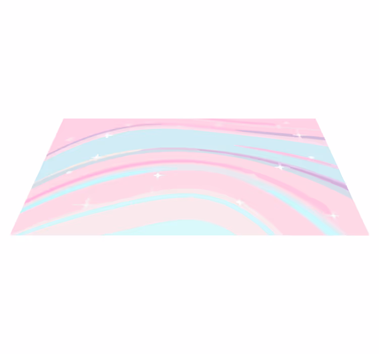 Lively Wave Styles kids vinyl rug - TenStickers