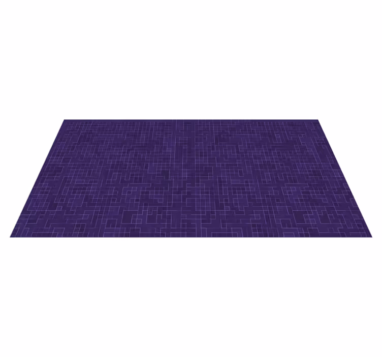 Purple Patterned Graphics geometric vinyl rug - TenStickers