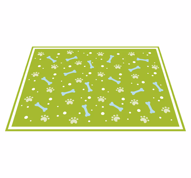 Paw Print Style animal vinyl rug - TenStickers