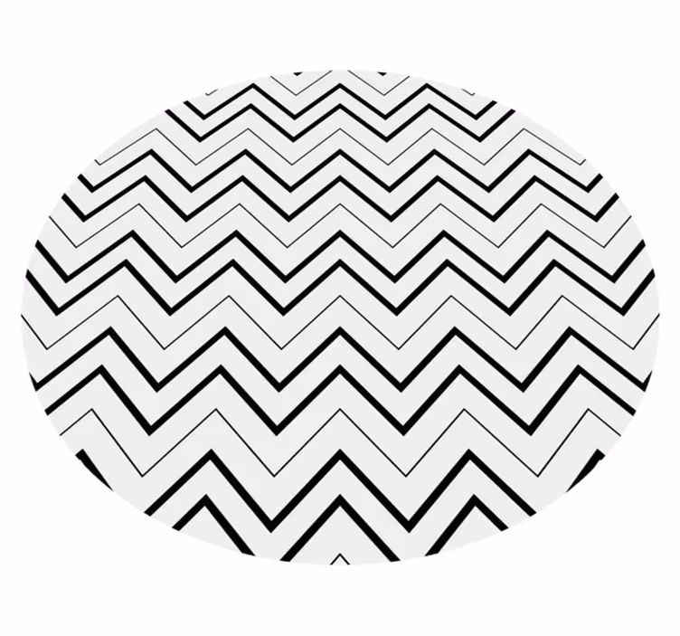 Geometric vinyl rug herringbone pattern - TenStickers