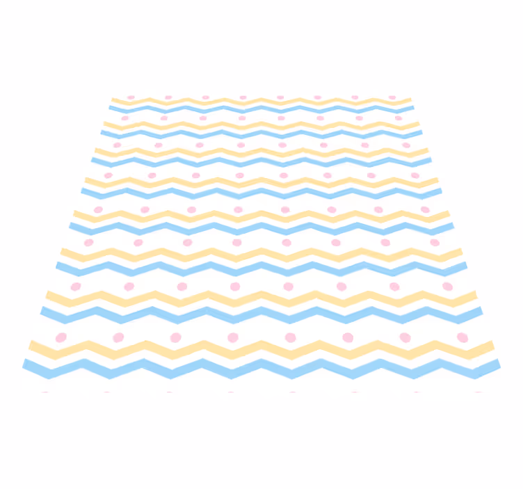 Chevron Colorful Pattern kids vinyl rug - TenStickers