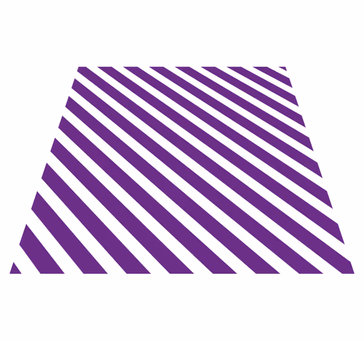 Purple striped vinyl rug striped vinyl rug - TenStickers
