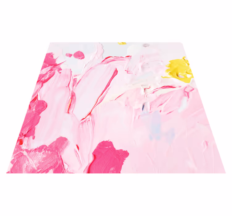 Teen vinyl rug in abstract brushstrokes design - TenStickers