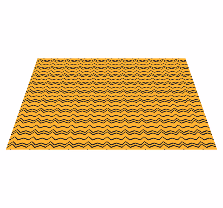 Vibrant Zigzag Pattern striped vinyl rug - TenStickers