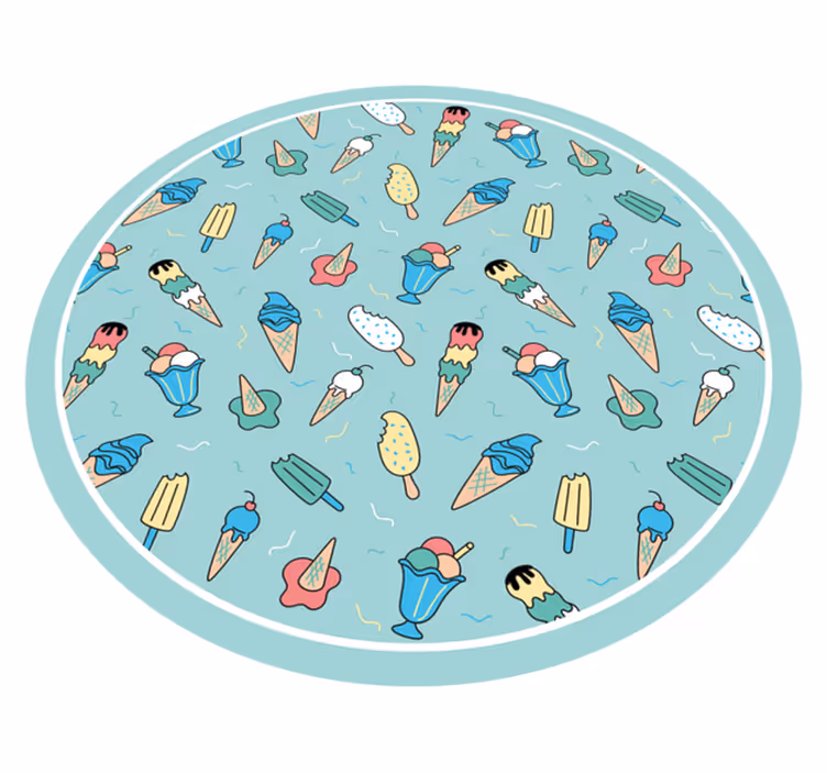 Frozen Treat Joy kids vinyl rug - TenStickers