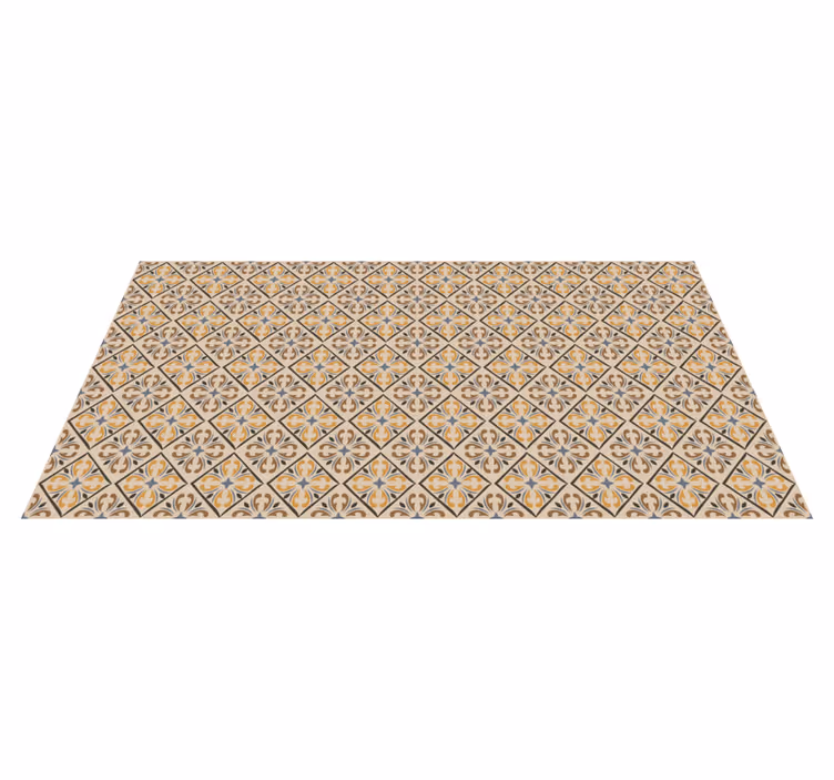 Elegant Pattern Tiles tile vinyl rug - TenStickers