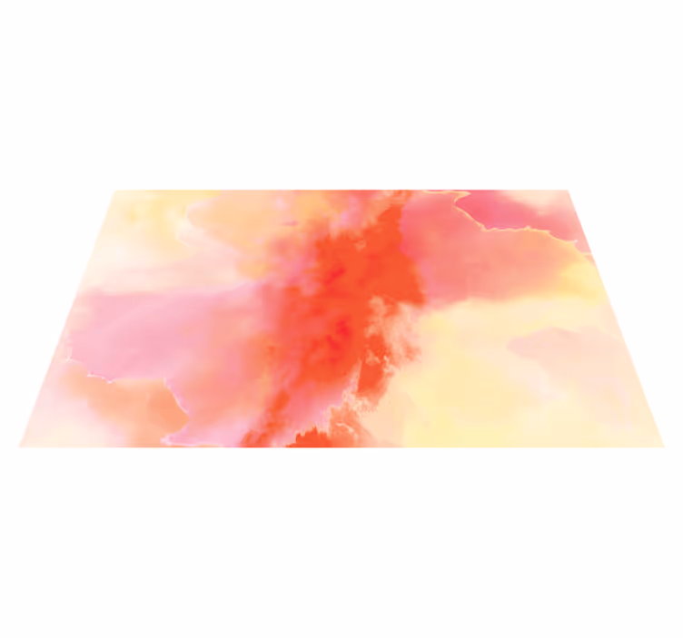 Vibrant Abstract Hues kids vinyl rug - TenStickers