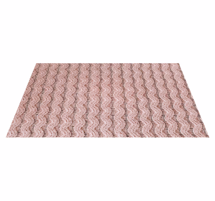 Wavy Pattern bedroom vinyl rug - TenStickers