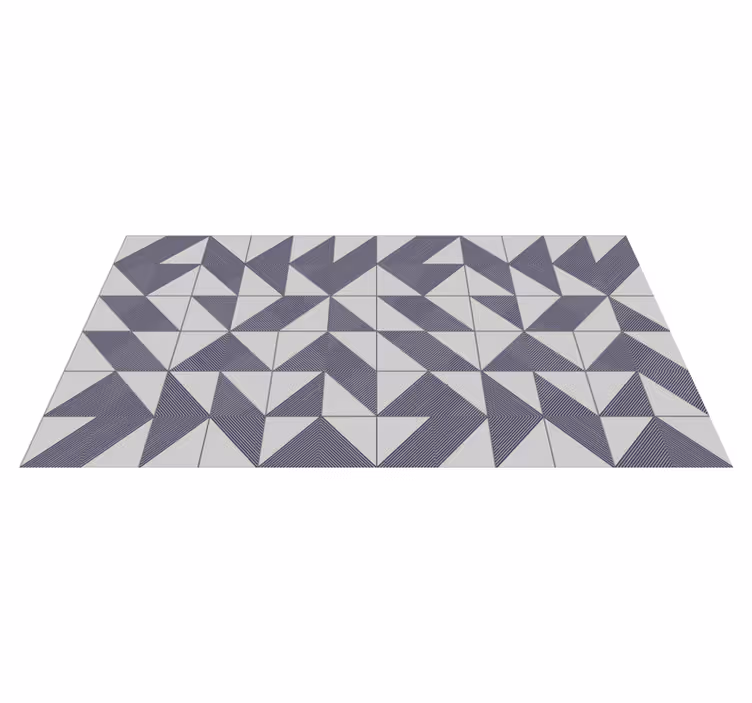 Triangular Concept geometric vinyl rug - TenStickers